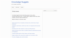 Desktop Screenshot of knowledgenuggets.org