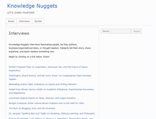 Tablet Screenshot of knowledgenuggets.org